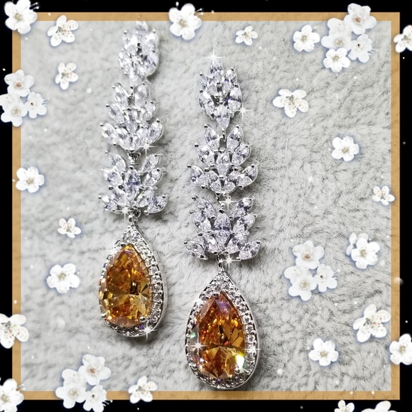 💫 HP! 'LUXE' CITRINE EARRINGS 💫 - Picture 3 of 3